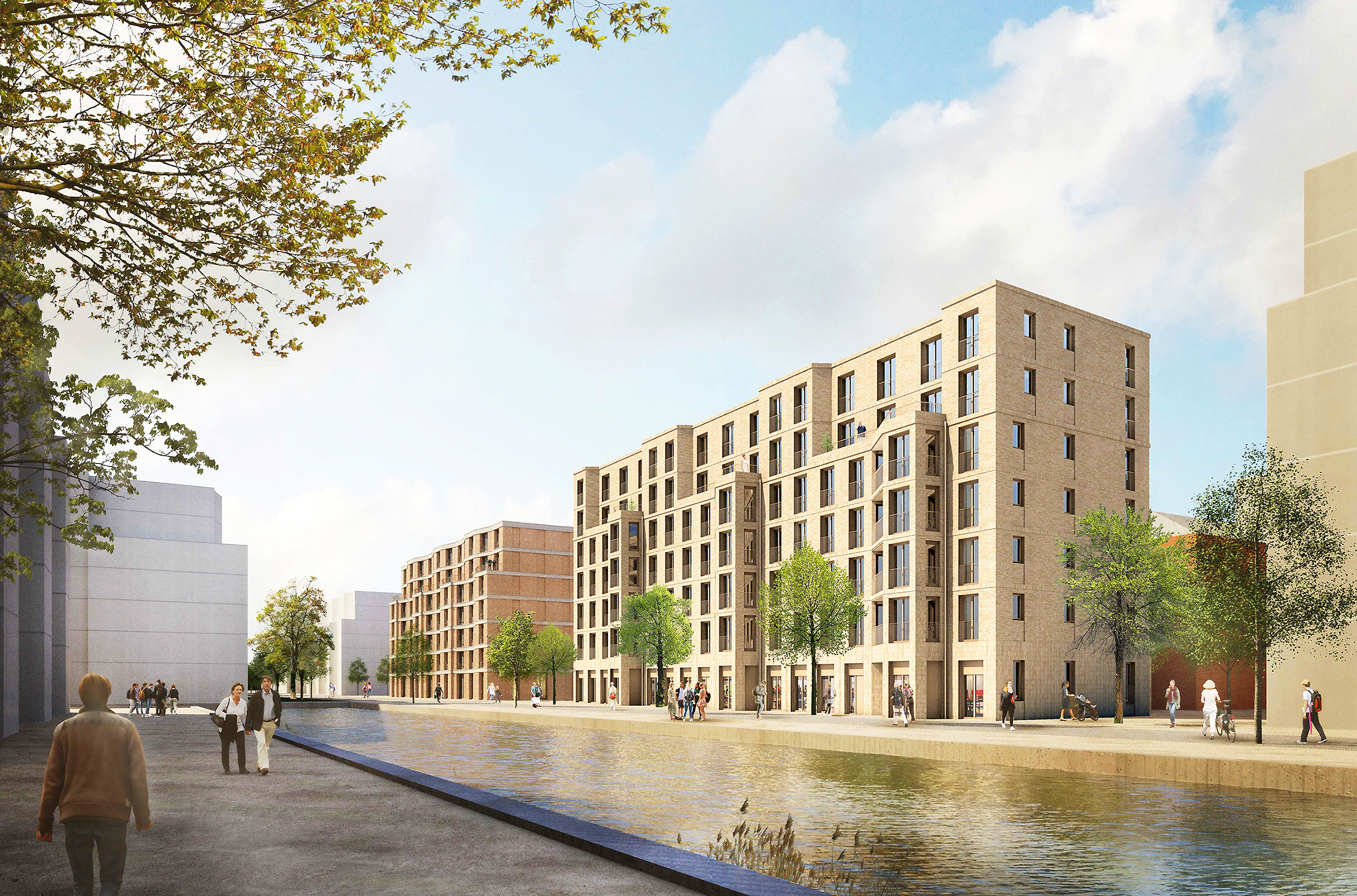 Eine andere Visualisierung der Duplex Architekten für die Insel Gartenfeld