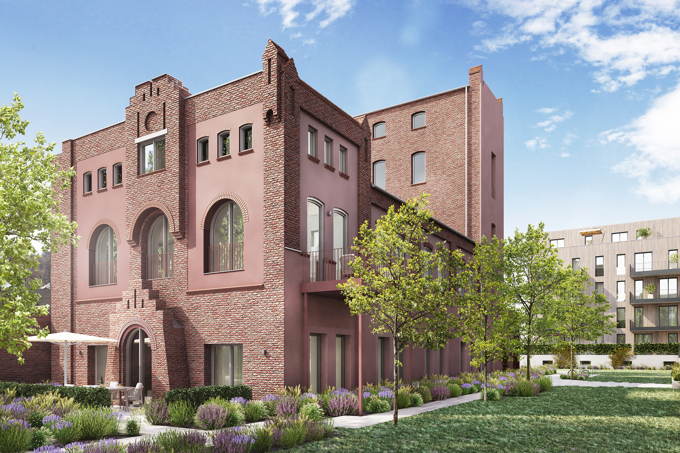 Visualisierung historisches Bestandsgebäude WERFTHAUS