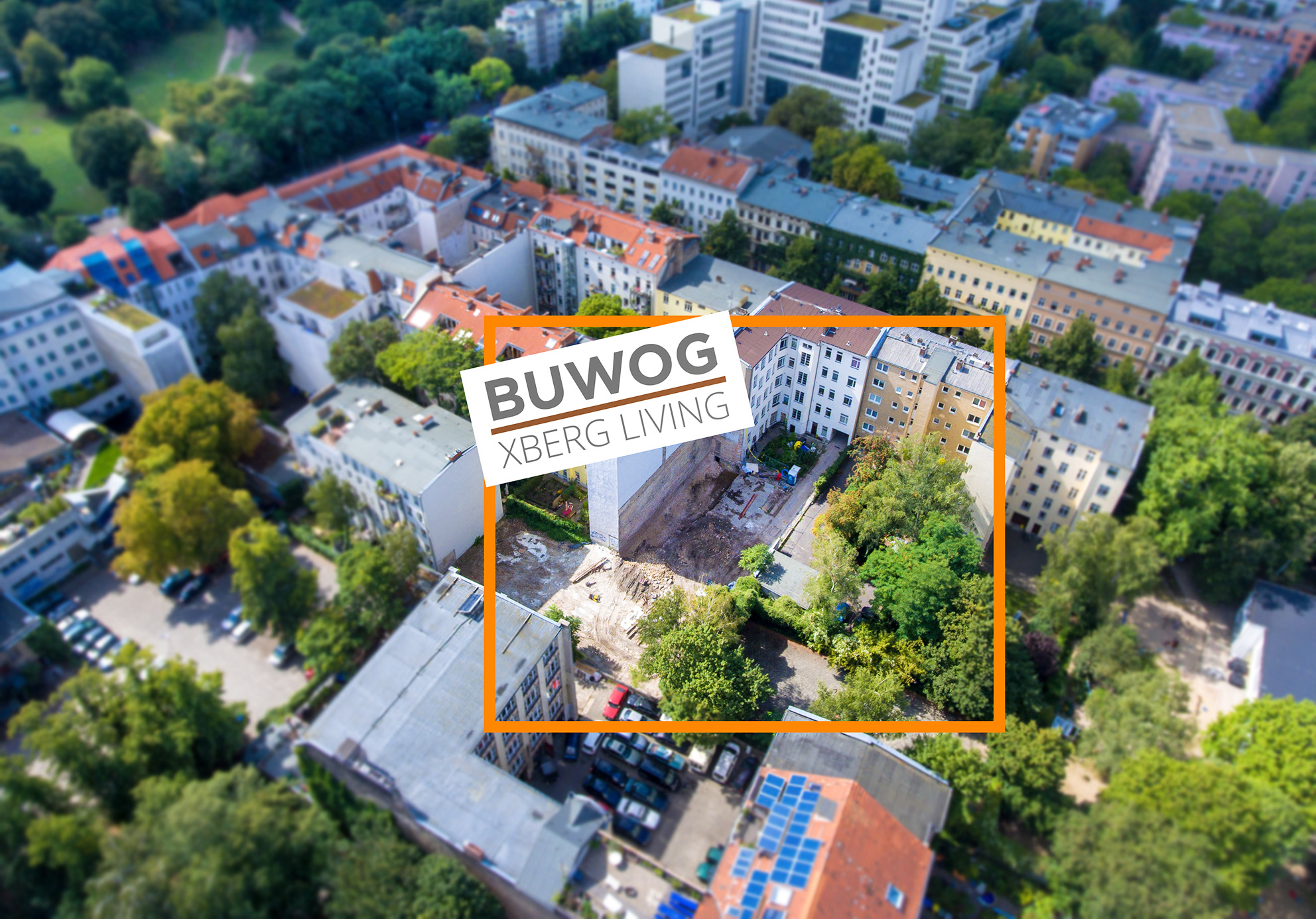 Standort- und Lageplan des BUWOG XBERG LIVING Projekts in der Jahnstraße in Kreuzberg