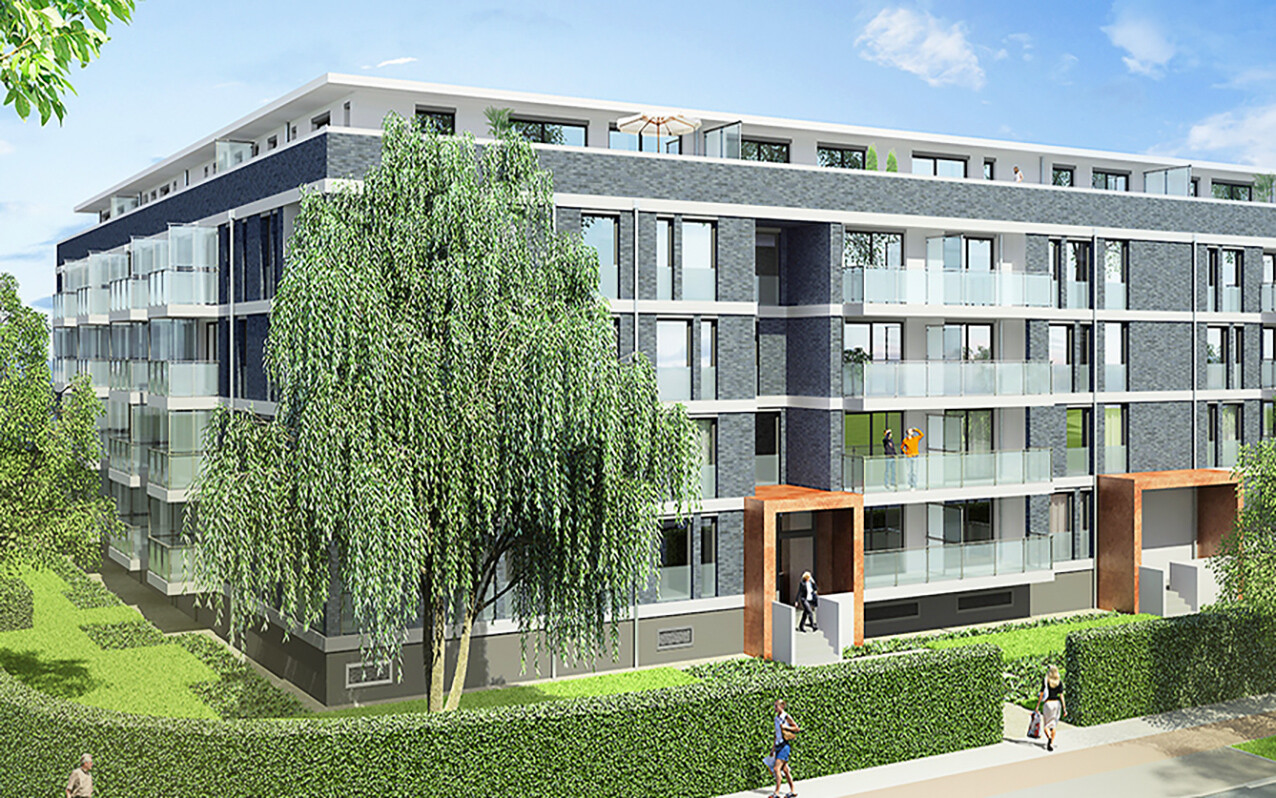 Eine Visualisierung des BUWOG Neubauprojekts THE CHAMELEON im Rhein-Main-Gebiet