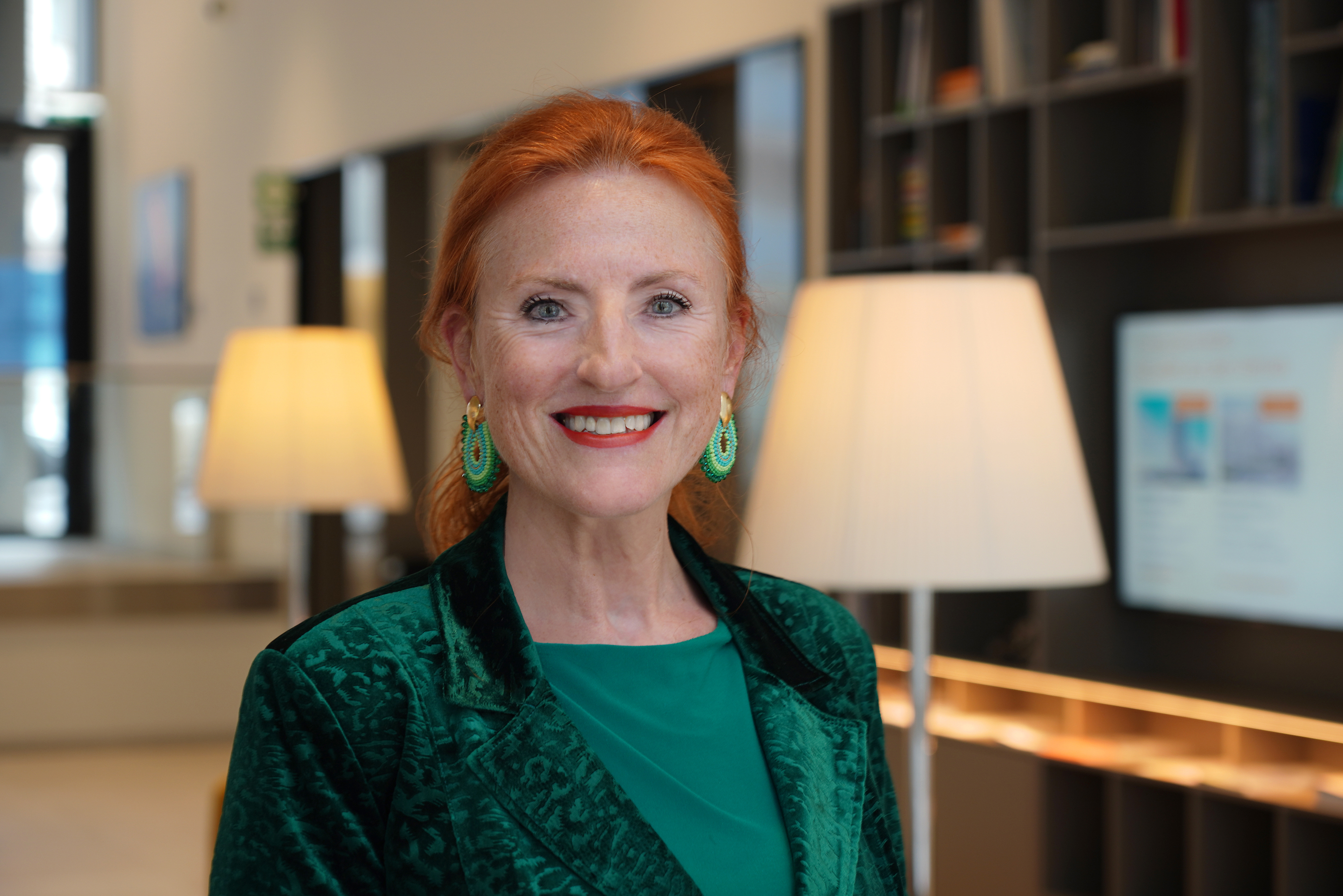 On display is a portrait of Isabella Jandl, Head of Division at Wohnservice Vienna.