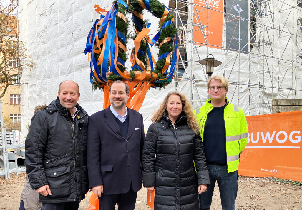 Topping-out ceremony on Hilgegardstraße on November 13, 2025