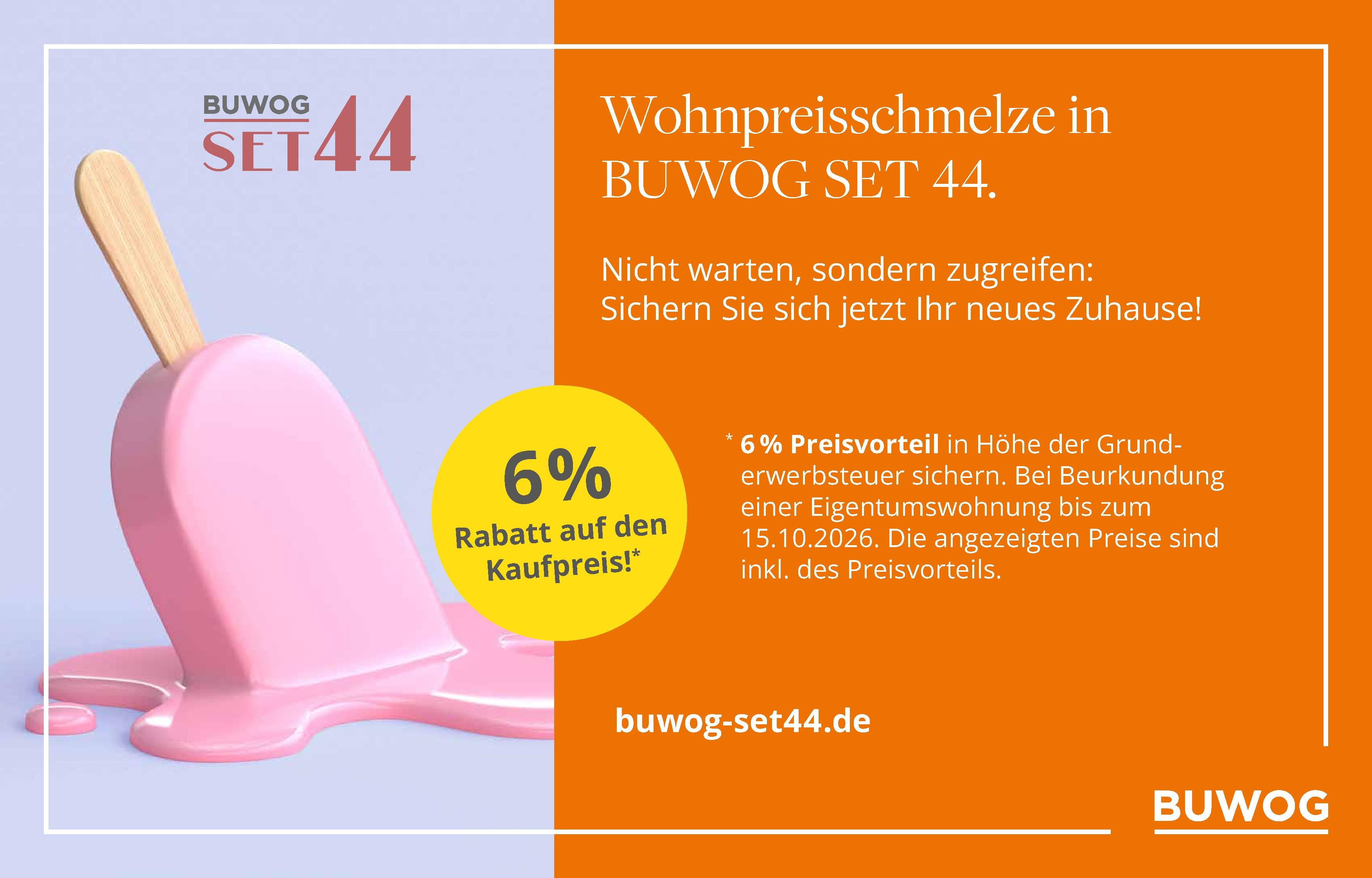 Aktion 6% Rabatt auf den Kaufpreis