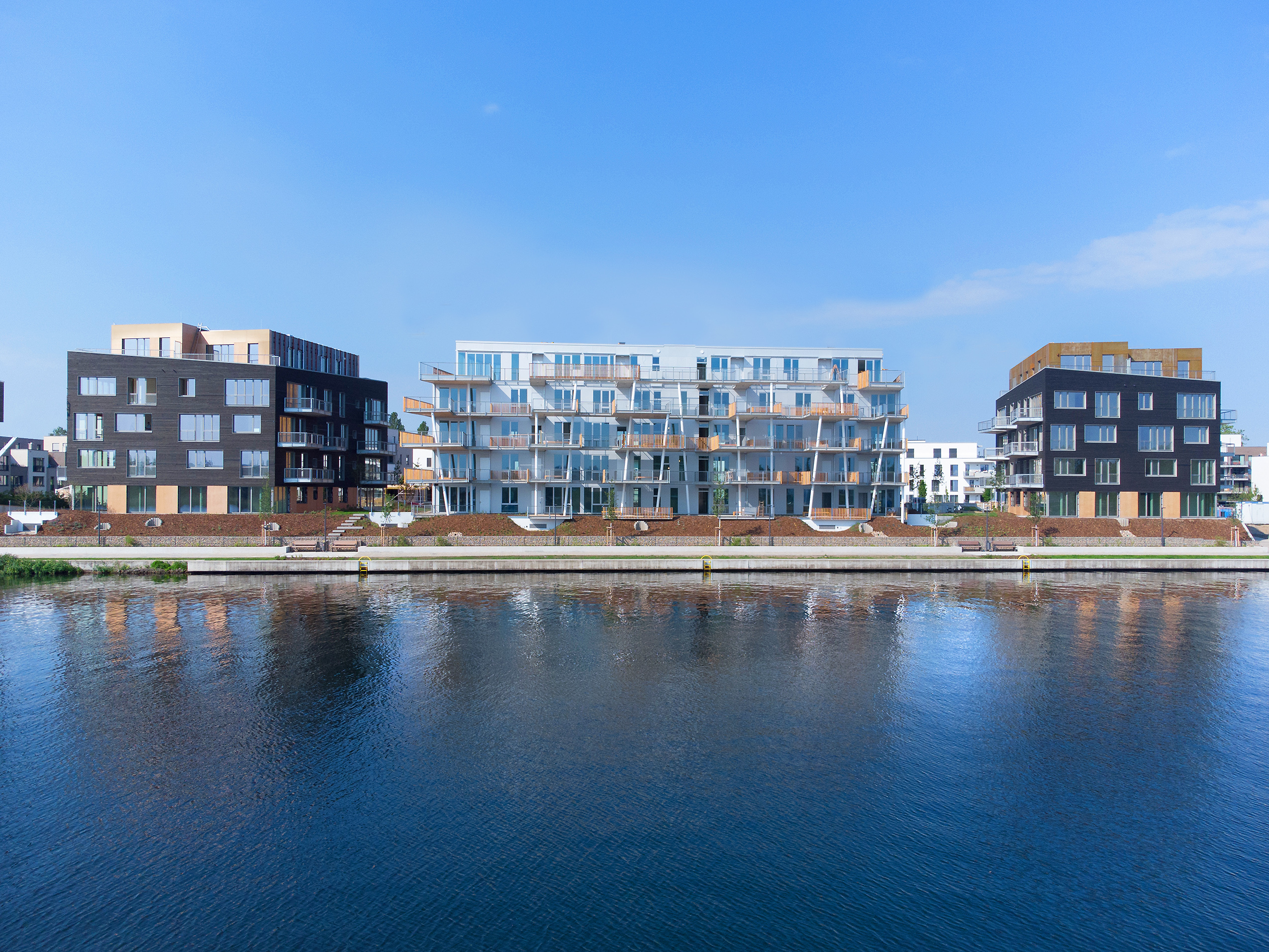 Fertiges Architekturensemble: BUWOG THE VIEW. Foto: BUWOG