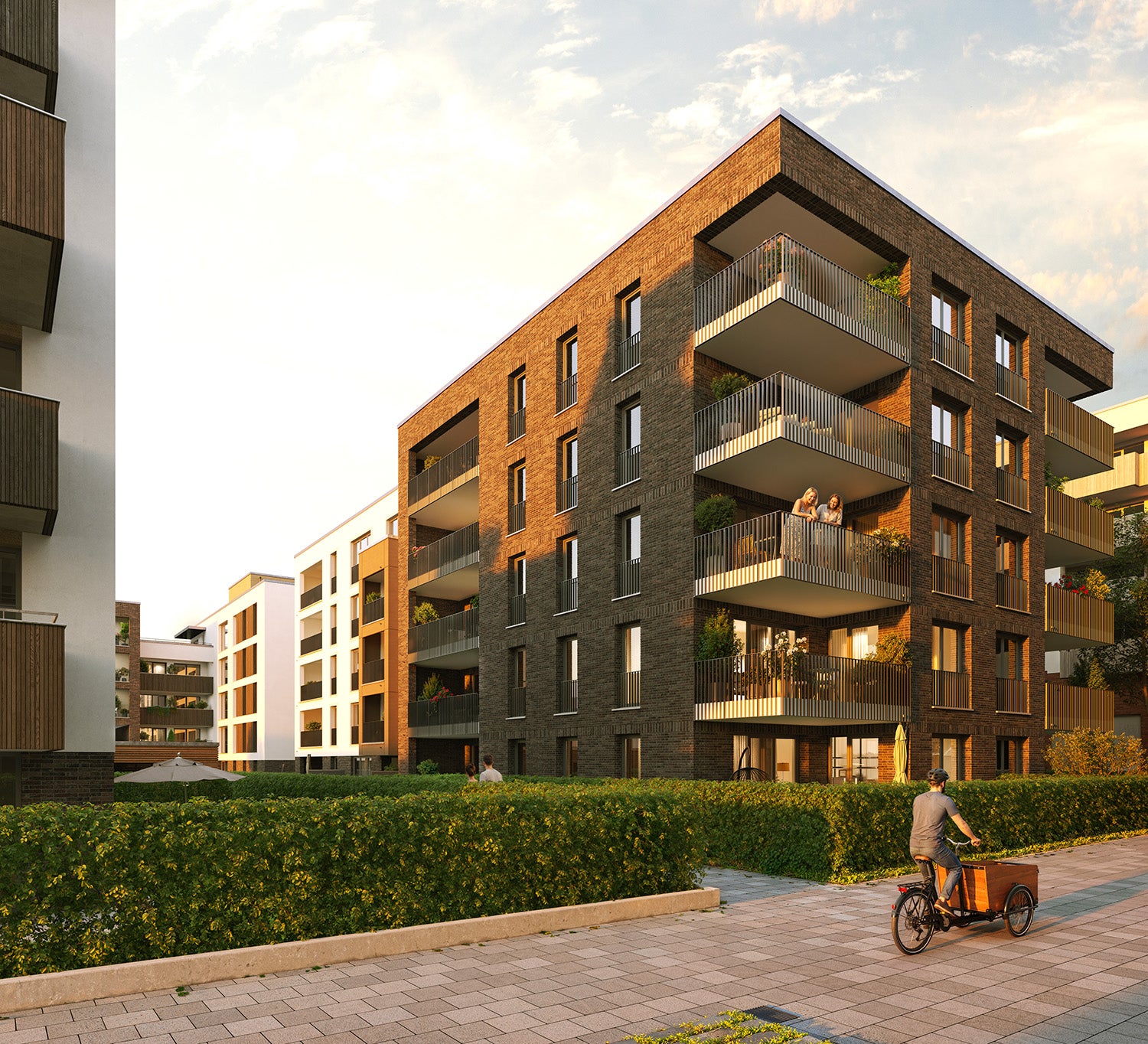 Visualisierung des Neubauptrojekts Martinshöfe in Weingarten